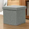 Banqueta de almacenamiento se puede sentar gente sofá banqueta para cambiarse los zapatos banqueta de almacenamiento rectangular silla para el hogar caja de almacenamiento cuadrada