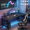 Mesa de computador dobrável, mesa de estudante de mesa, mesa de estudo para quarto de casa, mesa de escritório, mesa de jogos de fibra de carbono para lan house