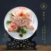Porcelana de Peônia de Luoyang Atacado Ornamentos Cerâmica Artesanal Decoração de Sala de Estar Prato Pendurado Artesanato Presentes de Inauguração