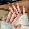 Armadura de mano sentido avanzado hecho a mano ins explosiones diamante roto mariposa uña piezas de uña al por mayor uñas portátiles