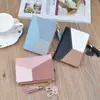 Venda Direta de Fábrica de Novas Carteiras Femininas Curtas, Carteiras com Zíper Leves e Requintadas em Cores Contrastantes Porta-Moedas com 80% de Desconto