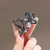 Pinza Avanzada Negra Flor Mediana Pinza para el Cabello Pinza Pequeña Pinza Tiburón para Media Cabeza Pinza Disco Accesorios para el Cabello Pinza para el Cabello