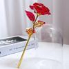 Comércio Exterior Transfronteiriço Flor Rosa Folha de Ouro Presente Dia dos Namorados Chinês Flor Folha de Ouro Dia dos Namorados Flor Artificial Criativa Caixa de Presente Lembrança