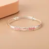 Pulsera TikTok 2023 con Melody Plata 999 Retráctil Pulsera de Novia Regalo de Cumpleaños