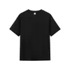 Camiseta de Manga Corta para Hombre de Algodón de Alta Calidad, Color Puro Pesado, Marca de Moda Popular, 80 Piezas, Ropa de Manga Corta para Hombre, Sensación de Lujo Ligero y Gama Alta