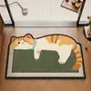 Nueva alfombrilla de baño de dibujos animados, alfombrilla absorbente de tierra de diatomeas para pies, alfombrilla antideslizante para baño, inodoro y aseo, alfombrilla resistente a la suciedad