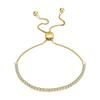 Mecanismo de Cierre Cadena Pulsera de Plata S925 Fila Única Circonita Diamante Artificial Pulsera Venta Directa de Fábrica