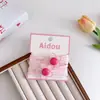 Presilhas de Cabelo Xadrez Cor de Gelatina, Elásticos de Cabelo Florais Doces e Delicados, Presilhas de Franja, Elásticos de Cabelo de Alta Elasticidade