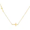 Colar Mini Cruz Pregueada em Prata Esterlina S925 Feminino Luxo Acessível Estiloso de Ponta Estilo Cool Ins Exquisito Clavícula