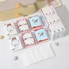 Desenho Animado Pacote com Nove Papel Higiênico Cor Sólida Pacote Pequeno Lenço de Papel Doméstico Exterior Estudante Portátil Lenço de Papel Pacote Pequeno Papel Lenço