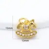Acessórios Antigos de Ouro Zodíaco Cavalo Cavalo de Balanço Unicórnio Pingente Fique Rico Pulseira de Corda Trançada DIY Acessórios de Joias