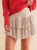 Falda corta de lentejuelas de verano para mujer, estilo amazónico europeo y americano, moda casual, dulce, plisada, de color liso, sexy con lentejuelas