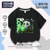 Nueva Camiseta de Manga Corta Delta Action Clothing para Niños Algodón Puro Casual Weilong Manga Media Lobo Rojo Top Holgado Verano
