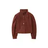 Fabricante Atacadista de Roupas Femininas Mais Vendidas no Aliexpress Transfronteiriço Novo Modelo 2025 Jaqueta Plissada de Camurça Ajustável Zr
