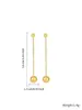 Brincos Quadrados Simples Elegantes Estilo Nicho Moda Loftily Joias DIY Acessível Luxo Aço Inoxidável