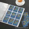 Libro de tarjetas PP transparente de 9 compartimentos transfronterizo, página interior para tarjetas de juego, núcleo de hojas sueltas, página de tarjetas A4 de 11 agujeros