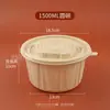 Fiambrera Desechable con Compartimentos, Caja para Empaque para Llevar, Fiambrera de Almidón de Maíz, Apta para Microondas, Caja Degradable para Comida Rápida