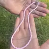 Colar de Miçangas de Arroz Coloridas 4mm Versátil Cor Dopamina Corrente Curta de Miçangas Feita à Mão Joia Corrente de Pescoço de Alto Valor