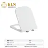 Tapa de Inodoro de PP, Cierre Lento Silencioso, Engrosada, Resistente a Roturas, Material Puro Universal, Tapa de Inodoro Blanca, Jinbaisheng Sanitary Ware 038