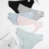 Suministro Exclusivo Transfronterizo de Ropa Interior de Algodón Puro para Mujer, Entrepierna Antibacteriano 100% Algodón, Calzones Lisos de Color Sólido de Cintura Media Sin Costuras para Niñas
