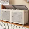 Caja de Almacenamiento de Ropa, Gran Capacidad, Organizador Doméstico Extra Grande con Tapa abatible, Ruedas y Diseño Plegable para Guardar Ropa y Colchas