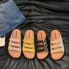 Sandálias Novas para Uso Externo 2025, Chinelos com Plataforma de Solado Grosso para Mulheres, Birkenstocks para Uso Externo para Mulheres, Birkenstocks Europeias e Americanas de Verão para Mulheres