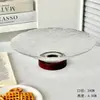Plato de Fruta Creativo Simple Vidrio Cristal Transparente Moderno Hogar Sala de Estar Mesa de Café Bocadillo Fruta Seca Plato Personalizado y Exquisito