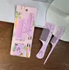 Peine para Bebé Niños Animal de Dibujos Animados Niña Estudiante Peine de Peluquería Portátil Dientes Finos Cola Puntiaguda Set de 2 Peines