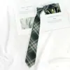 Uniforme Japonés JK Corbata Camisa Mujeres Estilo Universitario DK Estudiante Corbata Hombres Manos Estilo Coreano Retro Moderno Azul Dorado