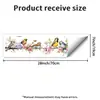 Pegatinas de Pared de Flores y Pájaros Mariposa en Acuarela para Amazon Transfronterizo, Adecuadas para Decoración de Sala de Estar, Dormitorio y Mesita de Noche, Autoadhesivas y Removibles