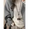Prato de cor de primavera ~ Bolsa de couro com cor de dopamina, bolsa para moedas, colar, pescoço longo feminino, mini acessórios de armazenamento
