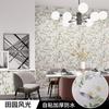 Papel pintado autoadhesivo con estampado pastoral impermeable engrosado para sala de estar, dormitorio, ropa, restaurante, pared de fondo en vivo, venta al por mayor de fábrica