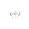 Clavo de Bola Blanca Perlada de 9.5 mm Tablero de Corcho Oficina Pin Fijo Pin Clavo Color Perla
