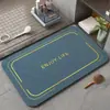 Alfombrilla de suelo de lodo de diatomeas moderna antideslizante transfronteriza Alfombrilla para pies cortable Absorción de agua Secado rápido Baño Inodoro Alfombrilla para suelo de baño