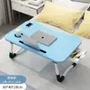 Mesa Plegable para Cama Escritorio de Cama para Estudiantes Mesa de Estudio para Niños Mesa Pequeña de Cama Mesa para Laptop Limpio