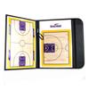 Factory Direct basquete tático placa colorida semi-dobrável portátil treinador magnético Placa de couro placa de ensino exercício tático