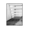 Pintura Decorativa de Estudio Minimalista Moderna en Blanco y Negro Gris Visualmente Atractiva Arte de Pared Extensión de Espacio para Escaleras Mural de Espacio