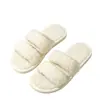 Pantuflas de felpa para mujer de Amazon, pantuflas de algodón gruesas para invierno con suela antideslizante, un artículo popular de comercio electrónico transfronterizo