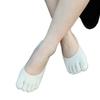 Japón y Corea del Sur verano nuevo calcetines invisibles de boca baja para mujer antideslizantes color sólido calcetines de cinco dedos calcetines invisibles de barco, calcetines invisibles mezclados No: