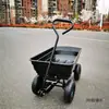 Carro de Cuatro Ruedas para Puestos de Mercado, Entrega Express, Compras de Supermercado, Uso Doméstico, Camping, Transporte de Trigo, Venta de Flores y Carrito de Carga Empujado Manualmente