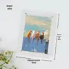 Placa de Exibição de Preços de Produto Acrílico Transparente Magnético Forte Transfronteiriço Moldura Magnética de Parede para Foto Polaroid Parede de Fotos