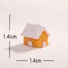 Paisaje en Miniatura Transfronterizo Creativo Casa de Nieve Navideña Señal de Calle Escena de Nieve Accesorios de Decoración DIY Pequeños Adornos de Escritorio