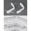 Accesorios para Tablero Perforado Ganchos Decorativos Ranura Larga Estante de Almacenamiento Universal Montaje en Pared Sin Taladro Estante de Exhibición de Almacenamiento de Escritorio