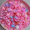 Nuevos Anillos Coreanos para Niños, Lindos Modelos de Flores Transparentes de Resina, Lote Mixto de Anillos de Plástico con Dibujos Animados al por Mayor