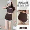 Calças Femininas de Sharkskin Três Quartos Verão 2026 Novo Estilo, Adequadas para Uso ao Ar Livre, Shorts Anti-Exposição, Leggings para Academia, Yoga, Ciclismo