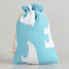 Nuevas Bolsas Estampadas de Algodón y Lino para Empaque y Almacenamiento de Joyería y Juguetes Bolsas con Cordón para Almacenamiento de Bolsitas de Aromaterapia Bolsas con Cordón