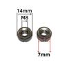 M8 Fabricante Venta al por Mayor Tres Ranuras Tres Ranuras Tuerca Redonda de Dientes de Juego Interior Tapón de Tubo Redondo Soldadura Tres Ranuras Tuerca para Muebles Diente Interior