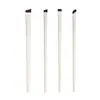 Pincel Delineador Hoja de Porcelana Nube Cabeza Plana Fina Cabeza Inclinada Pincel para Cejas Gusano de Seda Portátil Párpado Hacia Abajo a Forma de Hoz Pincel de Maquillaje