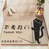 Tapete de Entrada Desenho Animado Hobby Tapete de Entrada Antiderrapante Tapete para Corredor Remoção de Poeira Tapete de Piso de PVC com Fio de Laço