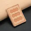 Llavero de Cuero para Mahjong Simple Hecho a Mano de Piel de Vaca Colgante de Llave de Mahjong Cuero Creativo